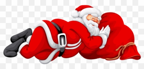 Vector Santa Sleeping Picture - Santa Happy Christmas Png Emoji,Dancing Santa Emoticon