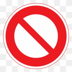 Japan Road Sign 302 - Crossed Out Circle Png Emoji