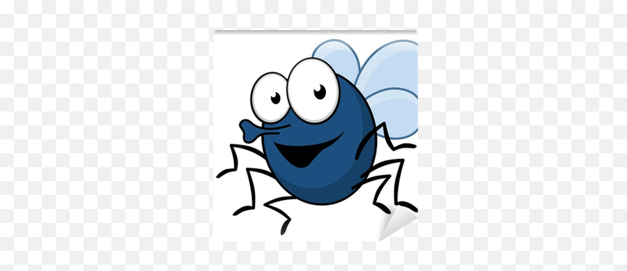 Fly Insect With A Proboscis Wall Mural - Cartoon Fly Png Emoji,Cockroach Emoticon