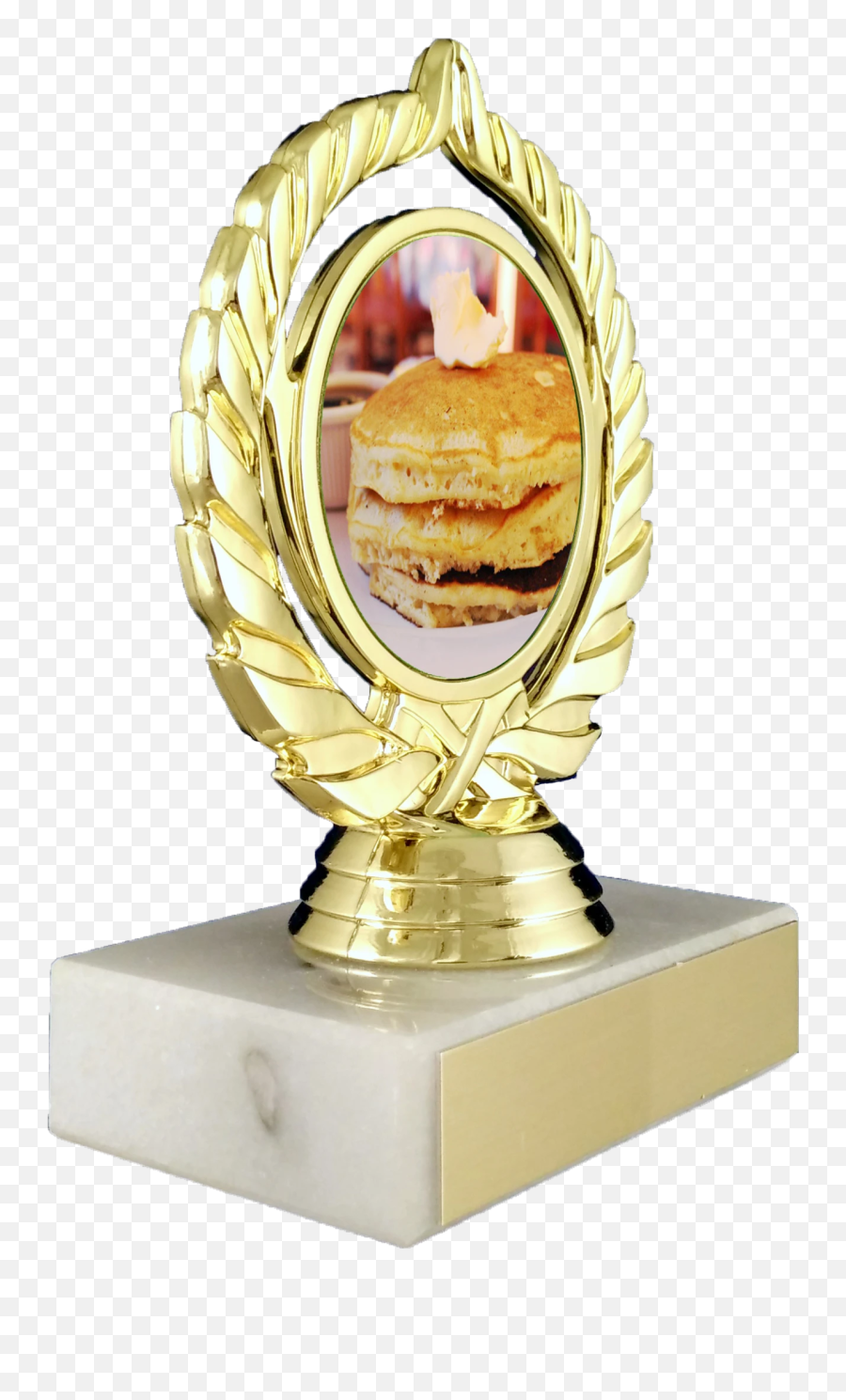 Pancake Trophy On Marble Base - Trophy Emoji,Pancake Emoji