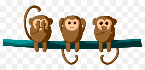 Hear Monkeys Big Image - See Say Emoji