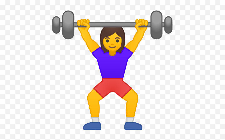 Woman Lifting Weights Emoji - Weight Lifter Emoji,Muscle Emoji Png