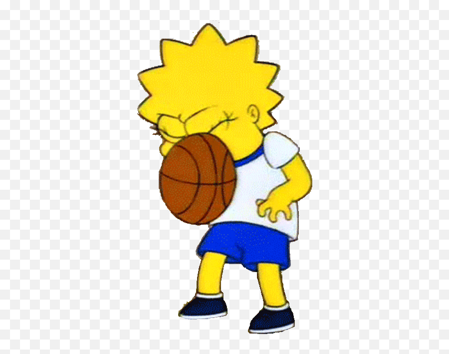 How I Play Basketball Simpson The Simpsons Character - Simpson Gif Png Emoji,Twd Emoji