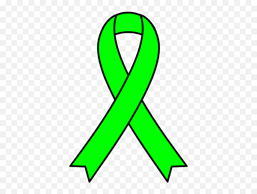 Lime Green Ribbon Clipart - Lime Green Ribbon Png Emoji,Green Ribbon Emoji