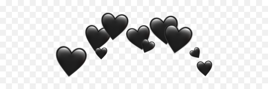 Popular And Trending Blackheart Stickers On Picsart - Heart Emoji,Tiny Black Heart Emoji