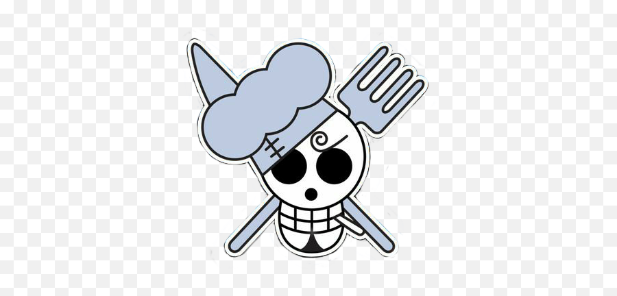 Onepiece Skull Sanji Sticker - Jolly Roger Sanji Emoji,Boy And Skull Emoji