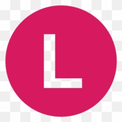Eo Circle Pink Letter - In Emoji
