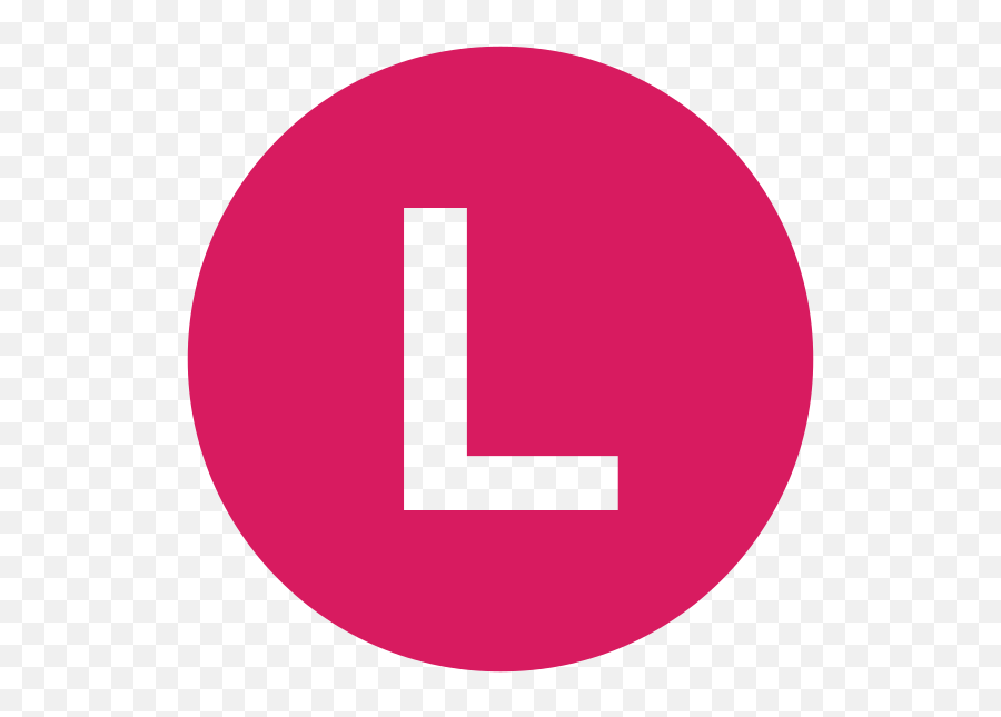 Eo Circle Pink Letter - L In Circle Emoji,Letter Emoji