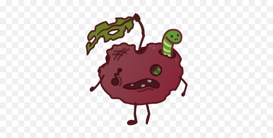 Kersie The Wonder Cherry - Clip Art Emoji,Caterpillar Emoji