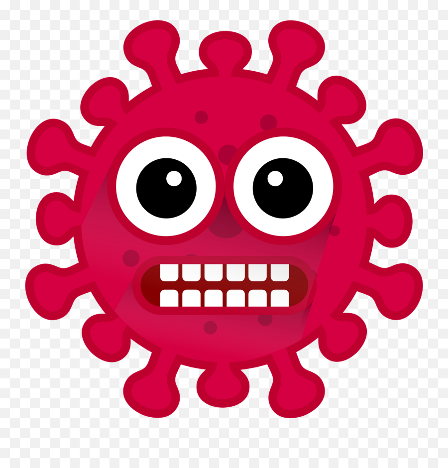 Corona Shock Red - Free Vector Graphic On Pixabay Corona Virus Merah Kartun Png Transparent Emoji,Shock Face Emoji