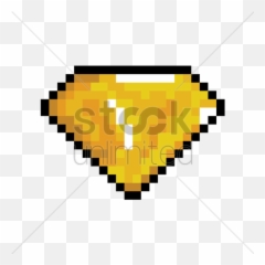 Pixel Art Diamond Vector Image - Emblem Emoji,Diamond Emoticon