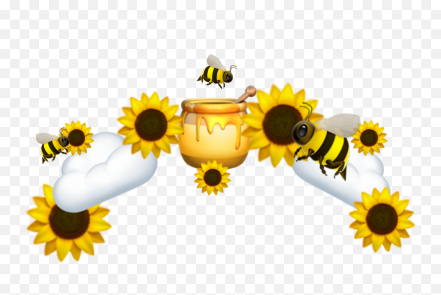 Crown Emoji Sticker By Candiigore - Happy,Emoji Bee