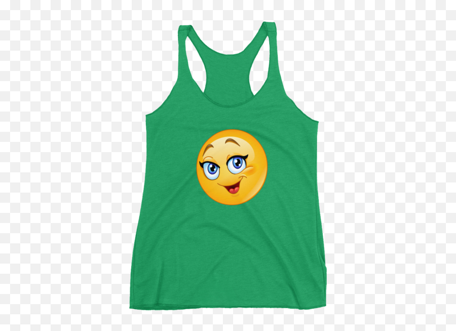 Smile Racerback Tank - Red Disney Drinking Shirt Emoji,Green With Envy Emoticon