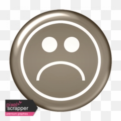 Plastic Brad Emoticon 07 Graphic - Circle Emoji,Metal Emoticon