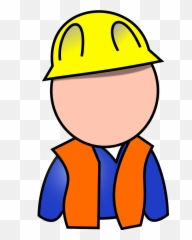 Builder Construction Worker Building - Blue Collar Clipart Emoji