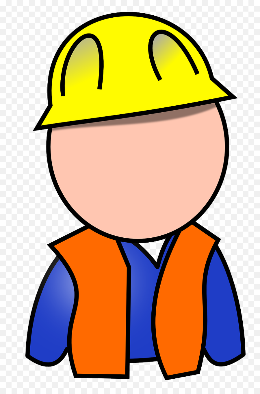 Builder Construction Worker Building - Blue Collar Worker Clipart Emoji,Airplane Emoticon