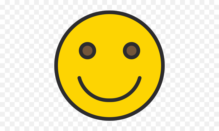 Slightly Smiling Face Emoji Icon Of Colored Outline Style - Smirk Face Emoji Png,Open Eye Laughing Emoji