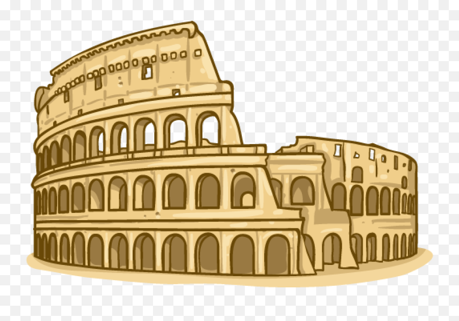 Rome Colosseum Logo Transparent - Colosseum Clipart Png Emoji,Colosseum Emoji