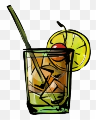 Whiskey Sour Cocktail - Clipart Of Drink Emoji