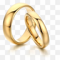 Engraved Womens Couple Rings Polished Golden Tungsten - Couple Wedding Ring Png Emoji,Wedding Ring Emoji