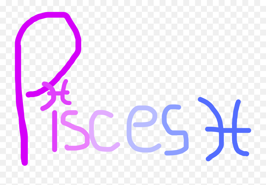 The Newest Pisces Stickers - Calligraphy Emoji,Piscis Emoji