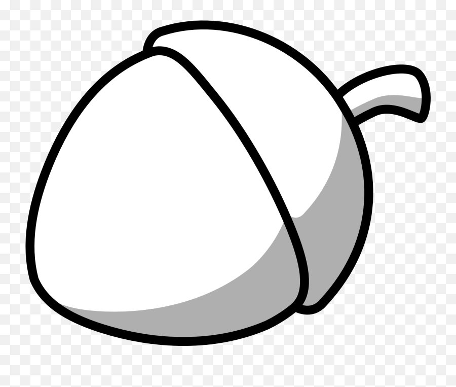 Acorn Clipart Black And White - Black And White Acorn Clipart Emoji,Acorn Emoji