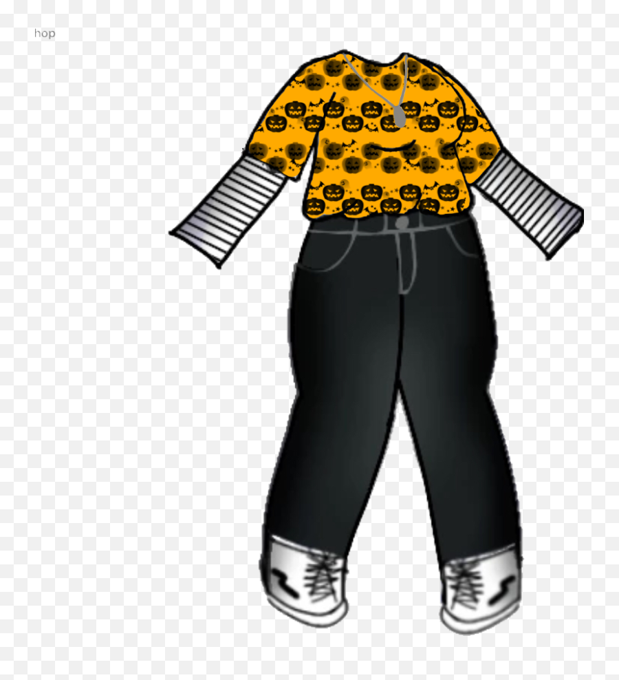 Gacha Gachalife Cute Outfit Shirt Pants Halloween Pumpk - Gacha Life Cute Outfits Emoji,Emoji Shirt And Pants