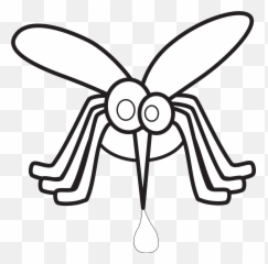 Mosquito Clipart Black And White Png - Clipart Mosquito Emoji,Mosquito Emoji