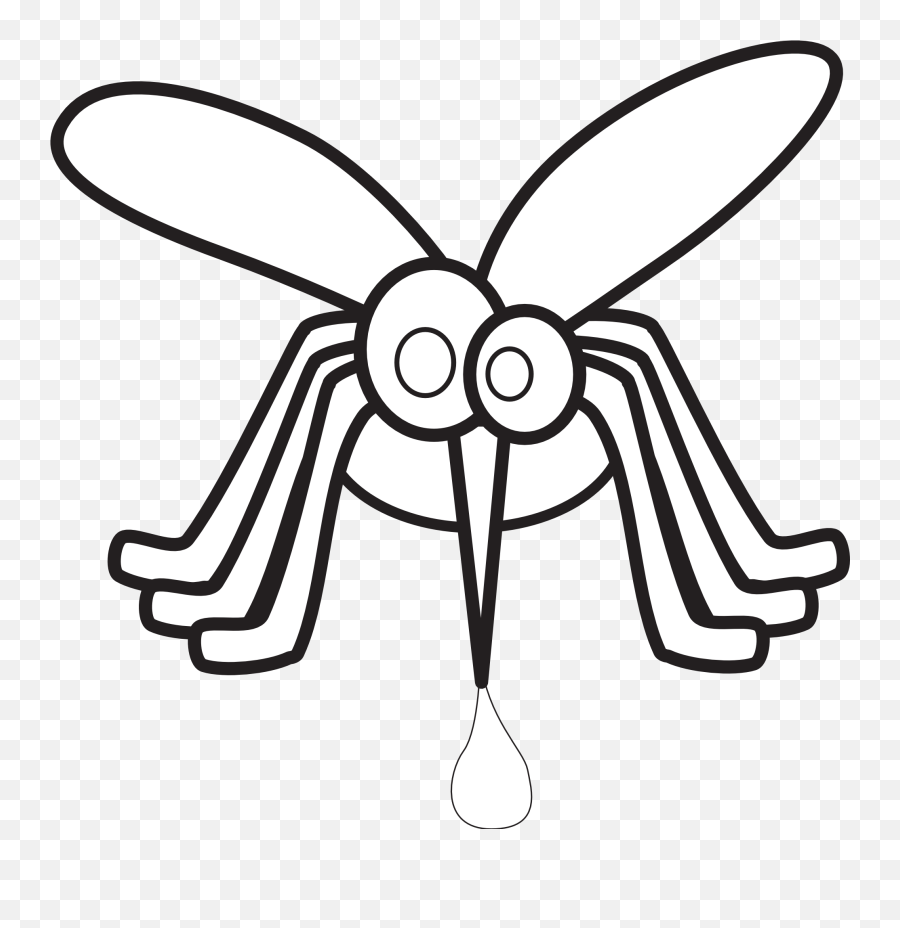 Mosquito Clipart Black And White Png - Clipart Mosquito Emoji,Mosquito Emoji