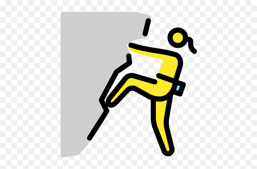 Woman Climbing - Clip Art Emoji,Climbing Emoji