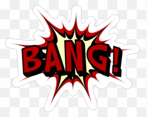 Awesome Bang Comic Sticker - Emblem Emoji