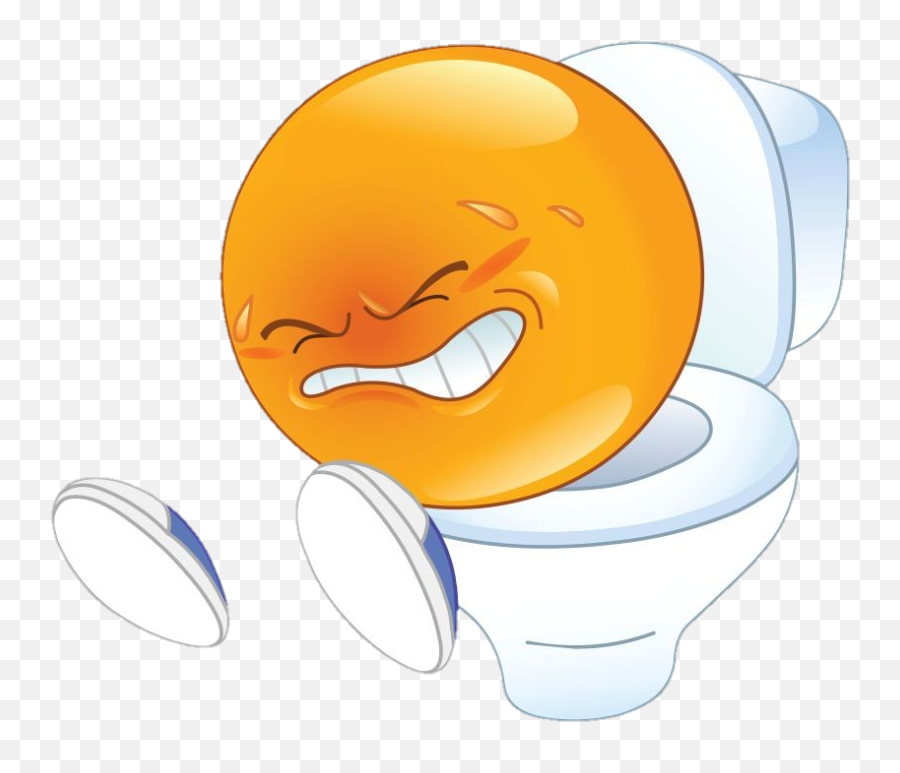 Toilet Funny Bathroom - Poop Emoticon Emoji,Toilet Emoticon
