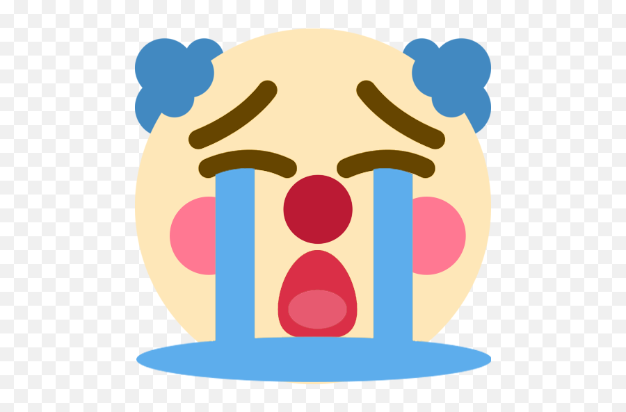 Clownsob - Clown Emoji Discord Transparent,Sobbing Emoji