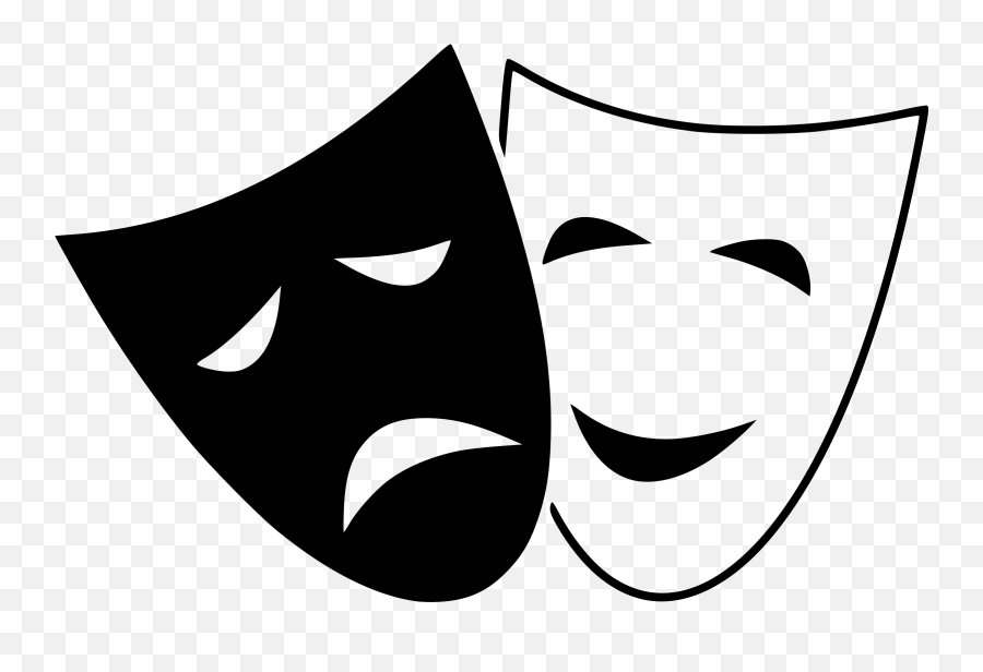 Theatre Masks Transparent Background - Theater Masks Clipart Emoji,Theatre Emoji