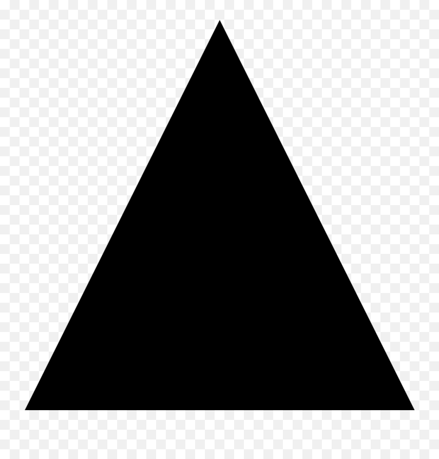 Emojione Bw 1f53a - Black Triangle Clipart Emoji,Emoji With Shades