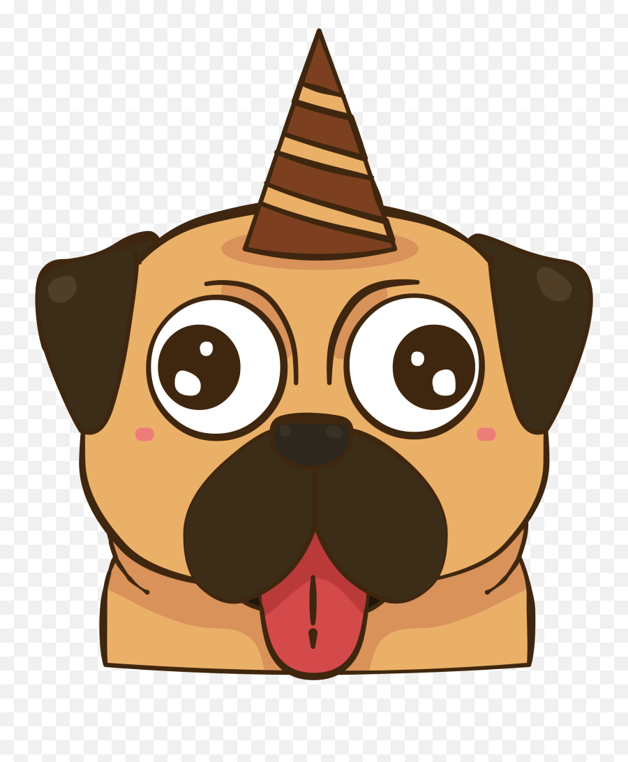 Pets Clipart Pug Pets Pug Transparent - Cartoon Pug Png Emoji,Dog Emoji Iphone
