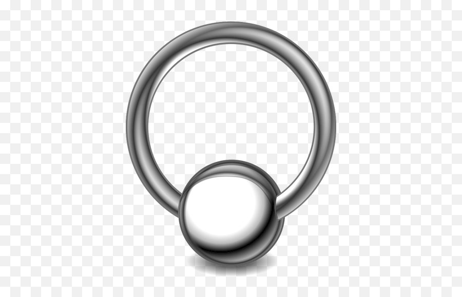 Body Piercing Ring Vector Illustration - Piercing Png Emoji,Two Fingers Emoji