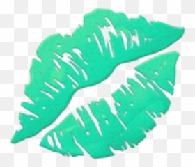 Download Emoji Kiss Lip Mint Freetoedit - Lips Transparent