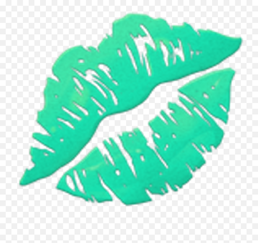 Download Emoji Kiss Lip Mint Freetoedit - Kiss Lips Emoji Transparent,Lip Emoji