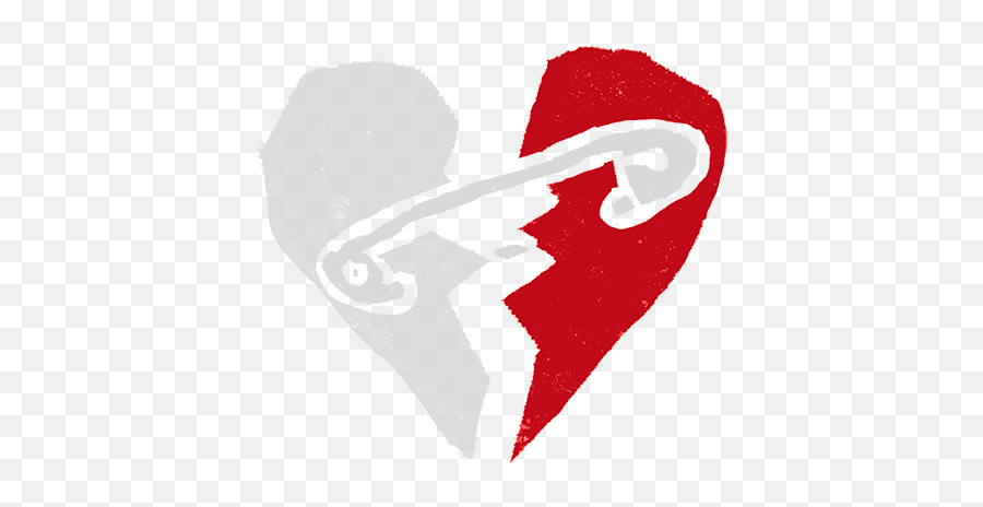 The New Broken Scene Is Here We - Safety Pin Heart Transparent 5sos Emoji,5sos Emoji Download