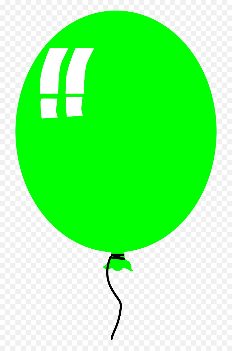 Ballon Green Happy Birthday Party - Balloon Clip Art Emoji,Happy Birthday Emoticons Text