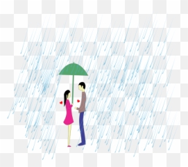 Shared Umbrella Couple - Illustration Emoji,Umbrella Sun Emoji