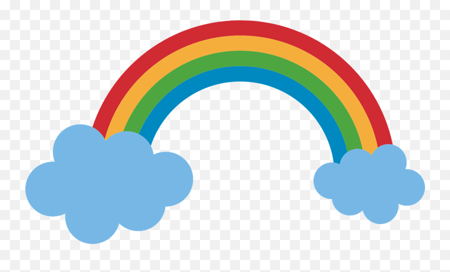 Rainbow Clouds Color Nature Colored - Desenho Arco Iris Colorido Emoji,Gay Pride Flag Emoji