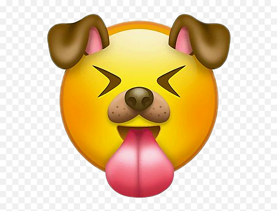 Dog Emoji Emoticon - Te Extraño Como Mierda,Dog Emoticon
