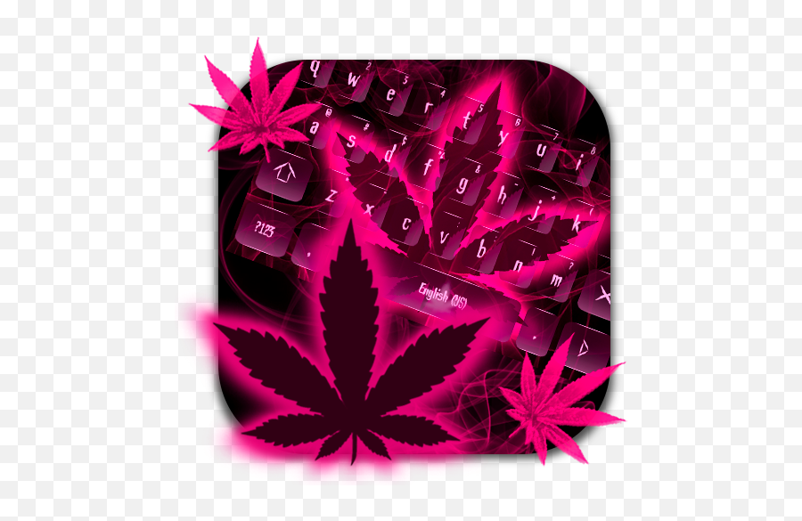Weed Rasta Pink Keyboard Theme 10001005 - Keyboard Theme Free Pink Weed Emoji,Rasta Emoji Keyboard