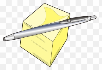 Notes Post It Pad Pen Sticky Notes - Cartoon Pen And Pad Emoji,Emoji Post It Notes