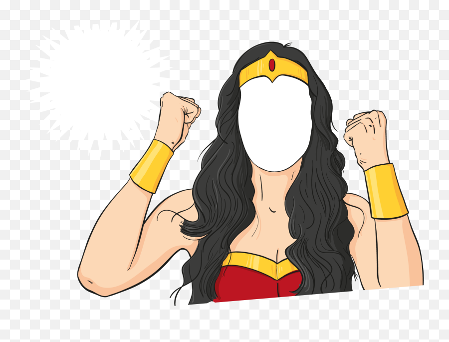 Wonder Woman Clipart At Getdrawings - Wonder Woman Cartoon Png Emoji,Wonder Woman Emojis