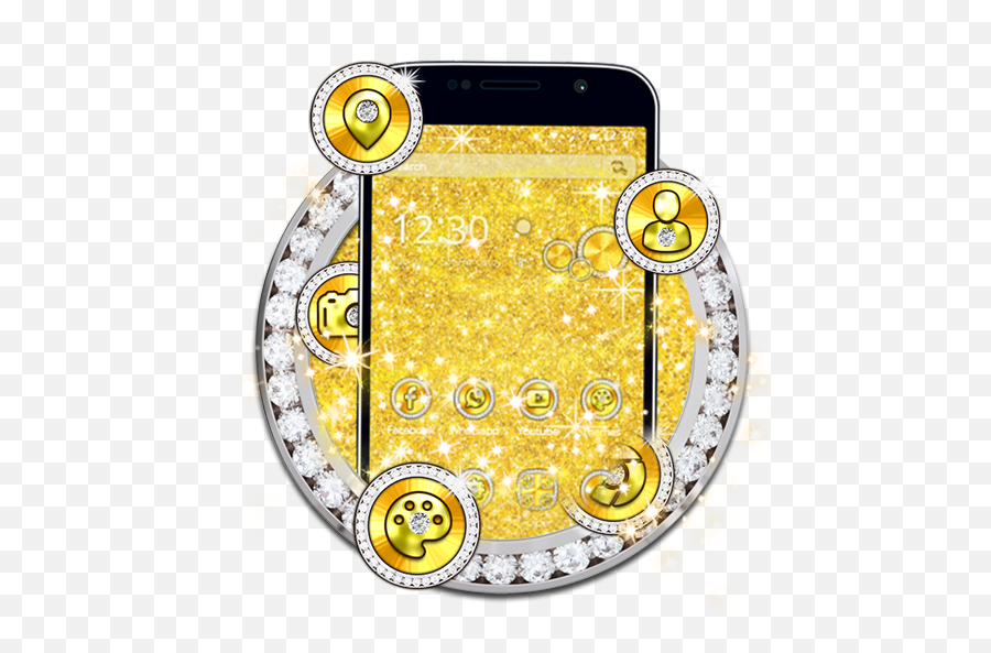 Want To Give Your Screens A Golden Makeover Download The - Gourmet Chocolate Covered Cookie Baby Bottle Emoji,Gold Emoji Keyboard