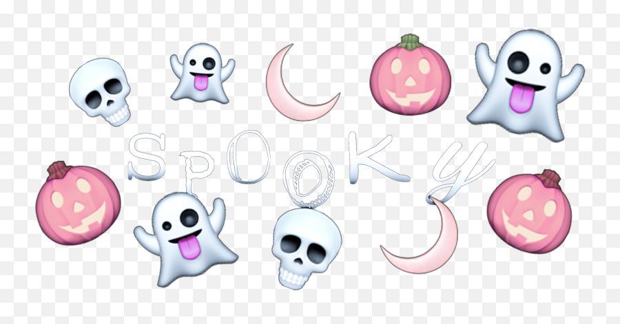 Spooky Spook Ghost Pumpkin Skull Moon - Earrings Emoji,Spooky Emoji