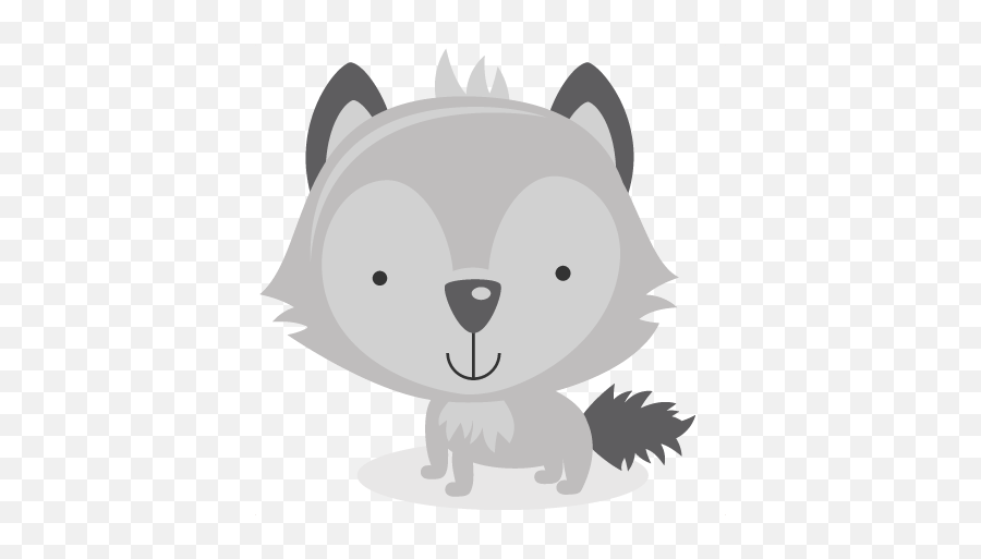 Pin - Cute Wolf Head Clipart Emoji,Skunk Emoji Copy And Paste